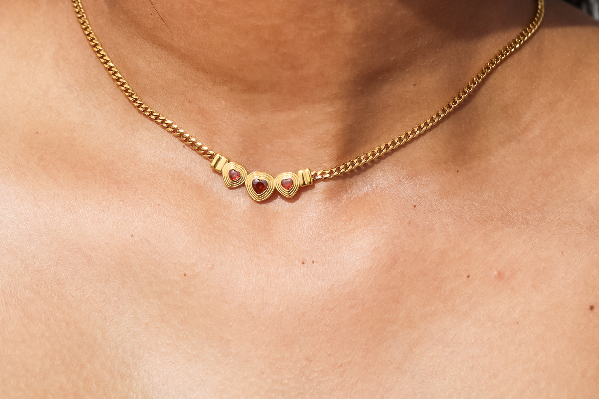 Triple Hearts Necklace