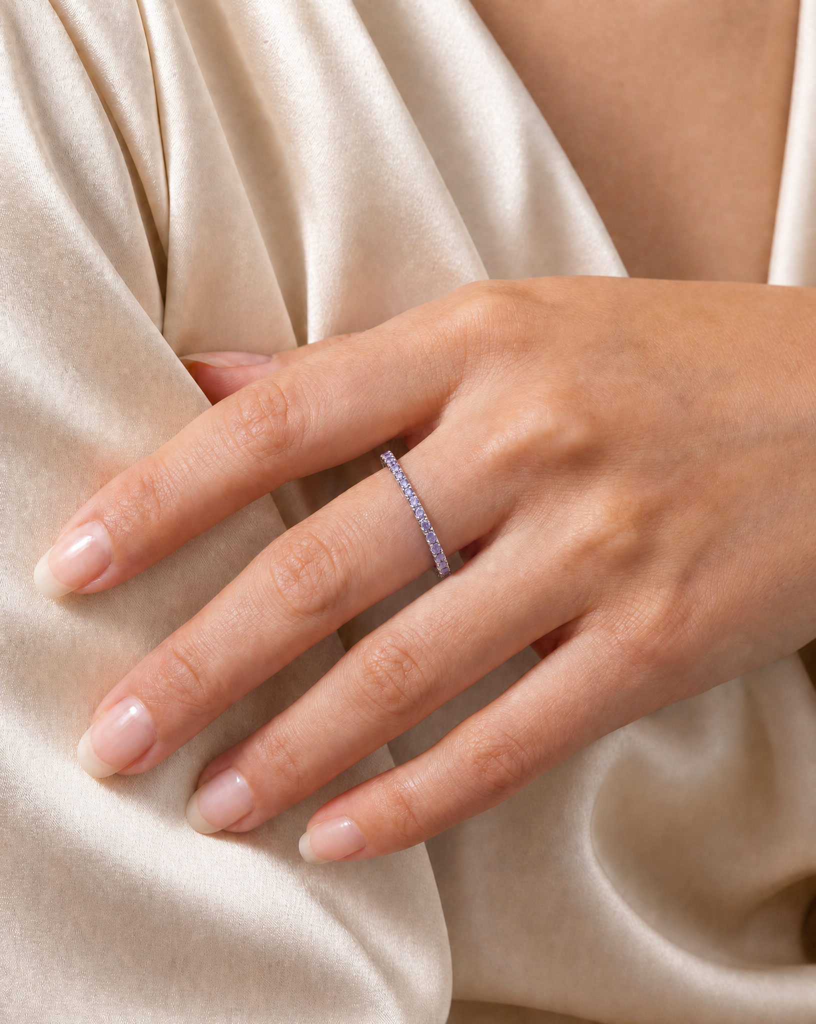 Purple Band Ring (S925)