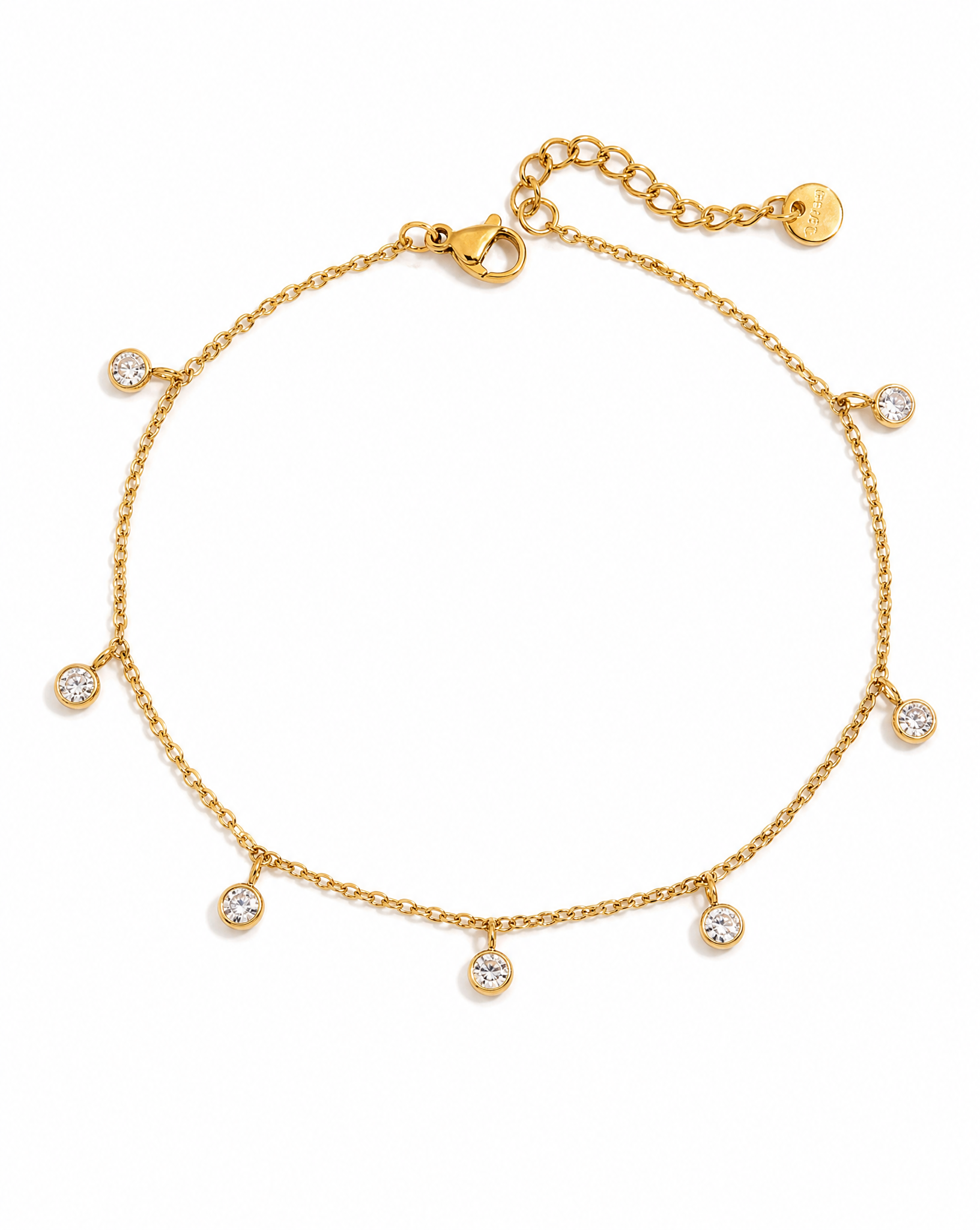 CZ Charms Anklet