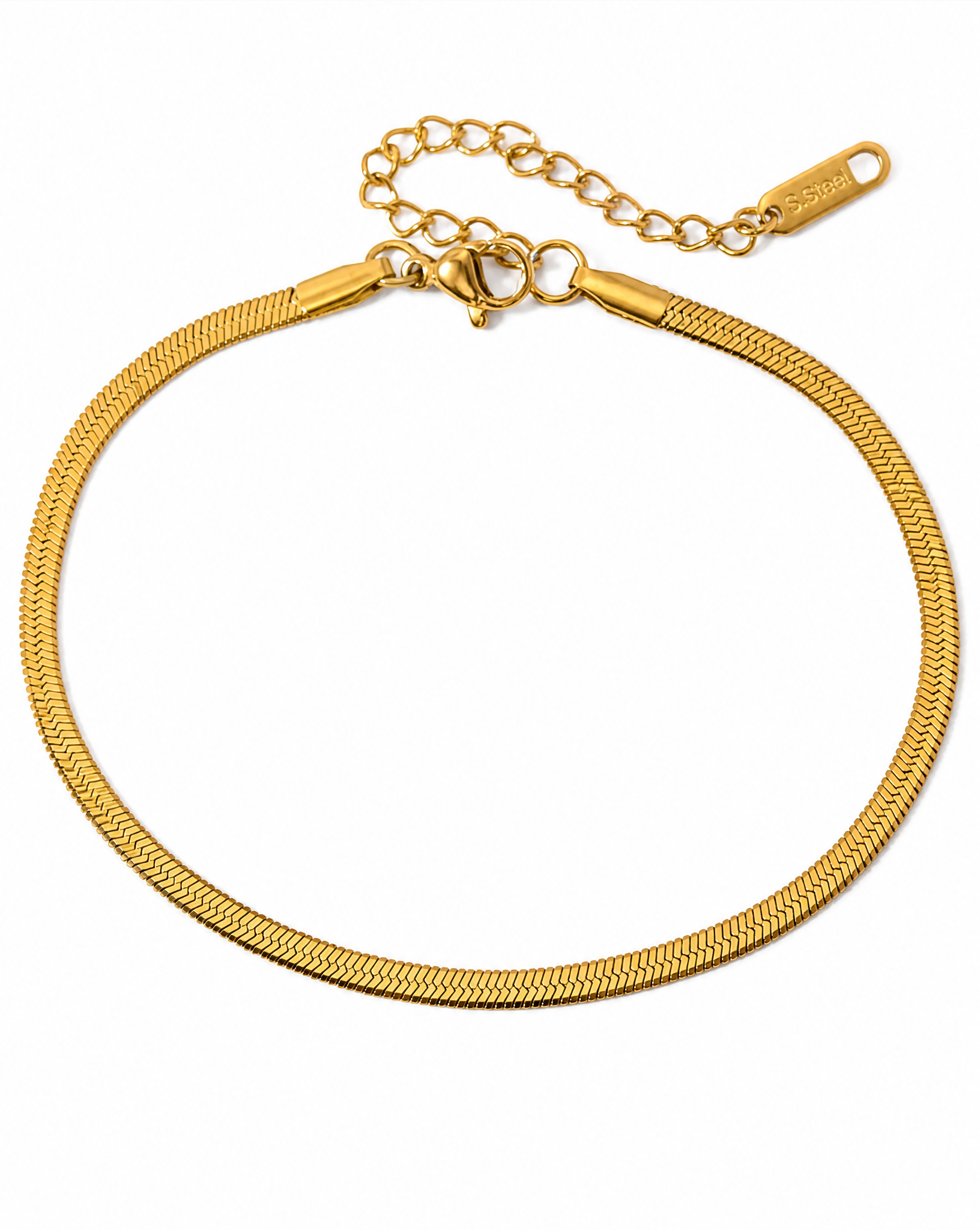Flat Snake Chain Anklet