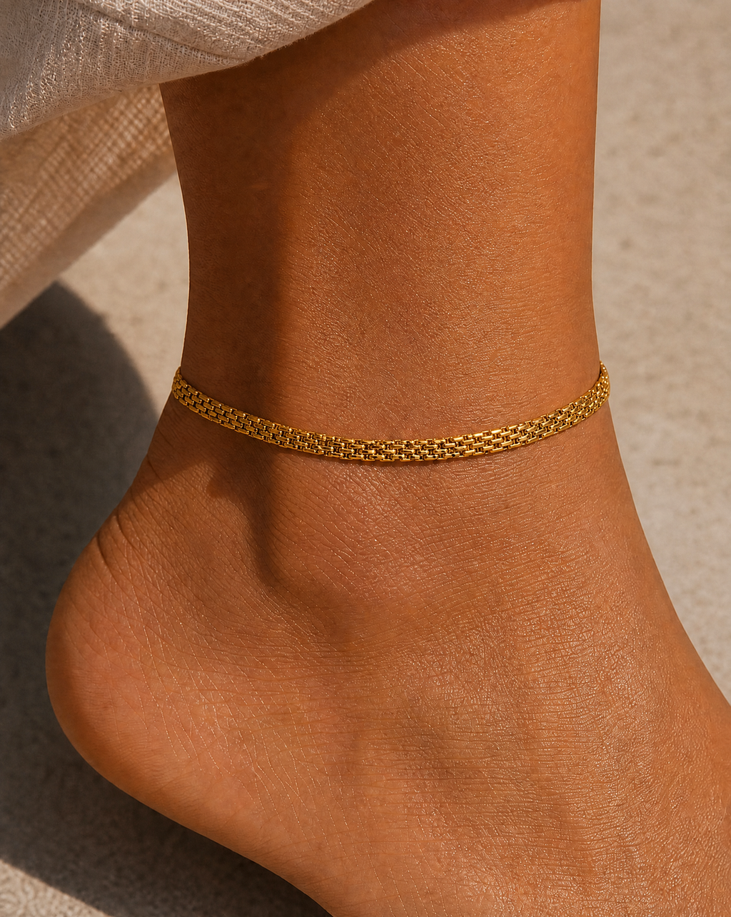 Wide Band Anklet