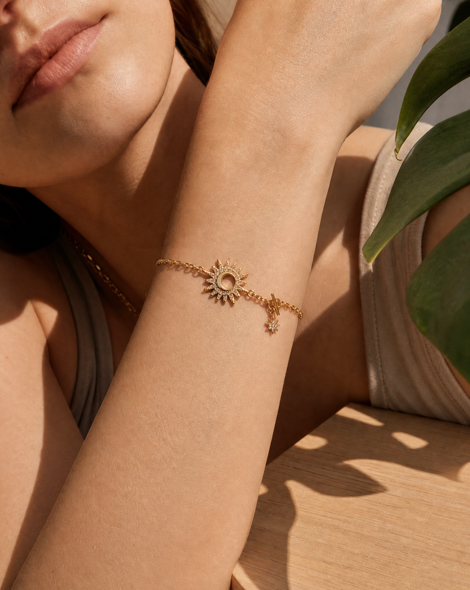 Sunburst+Moon Bracelet