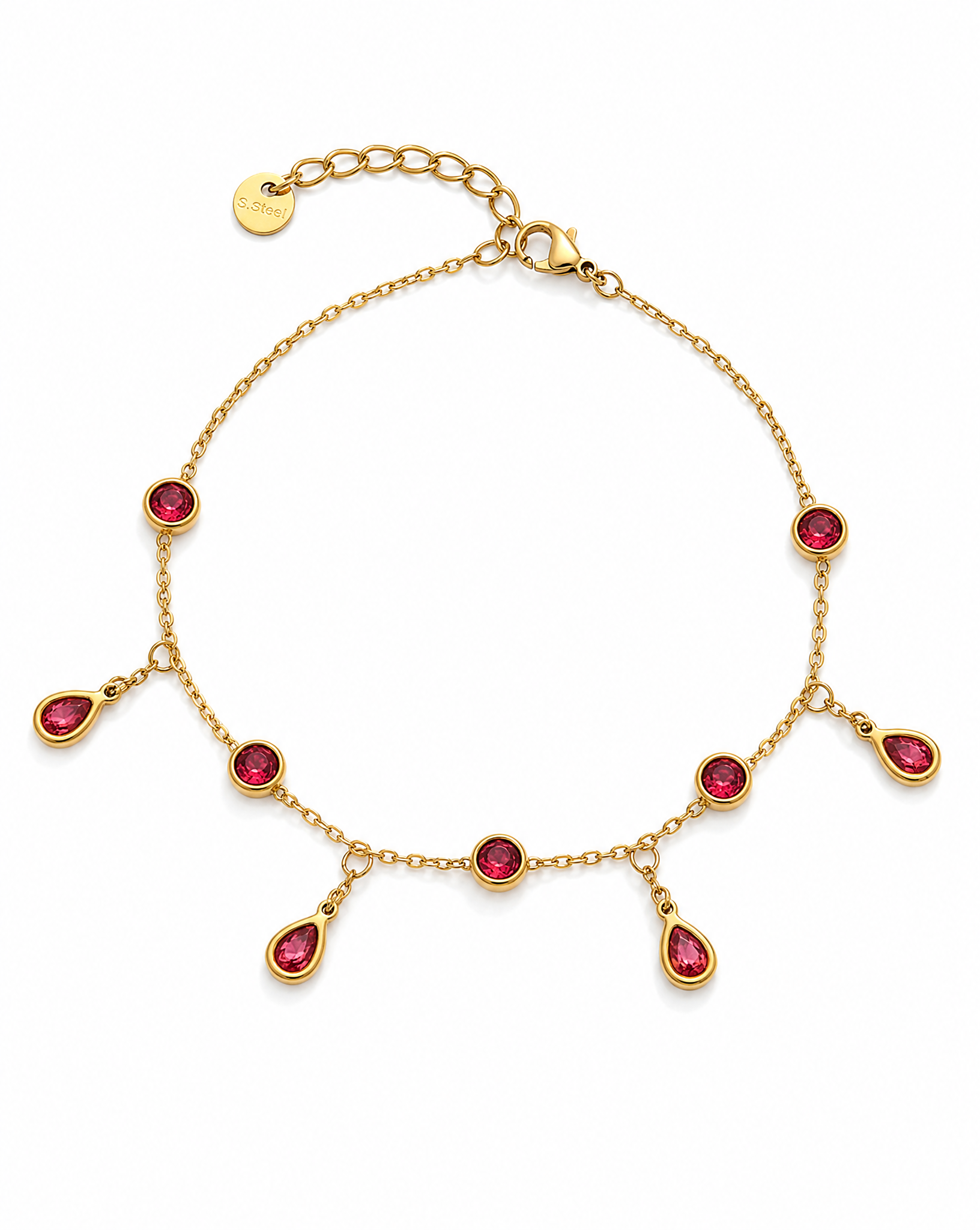 Red Charms Anklet