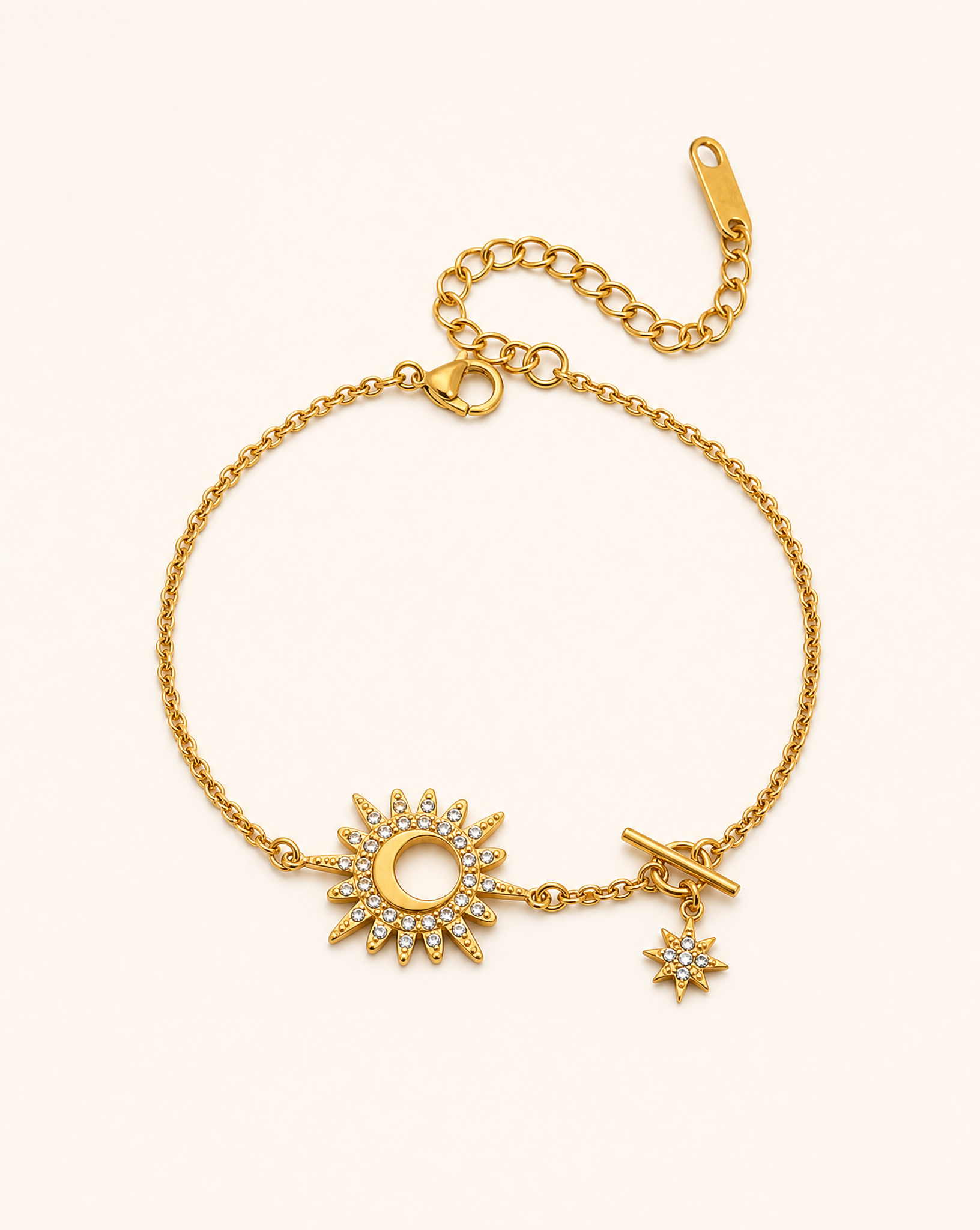Sunburst+Moon Bracelet