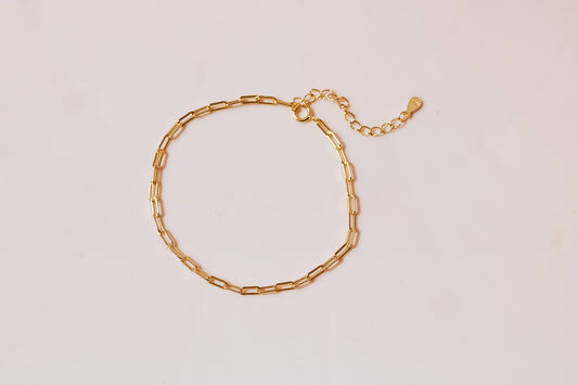 Dainty Link Bracelet Gold (S925)