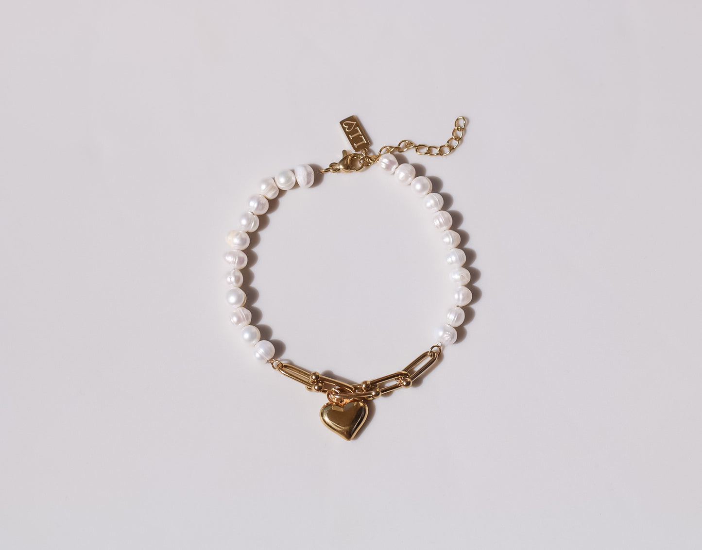 Heart Pearl Bracelet