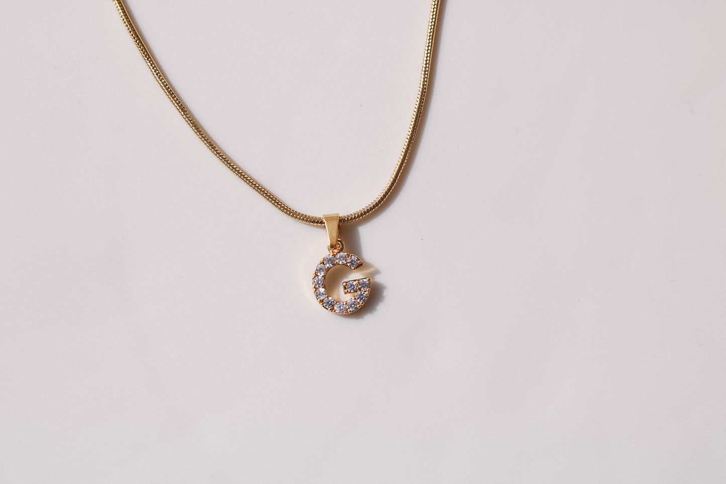 Diamond Initial Necklace