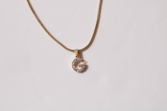 Diamond Initial Necklace