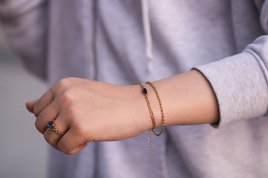 Blue Layered Bracelet