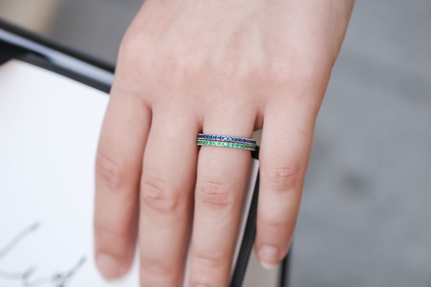 Blue Band Ring (S925)