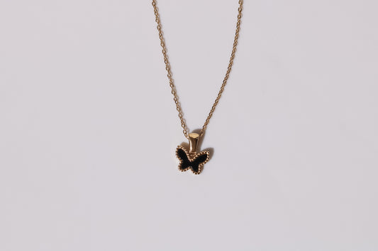 Butterfly Necklace Black