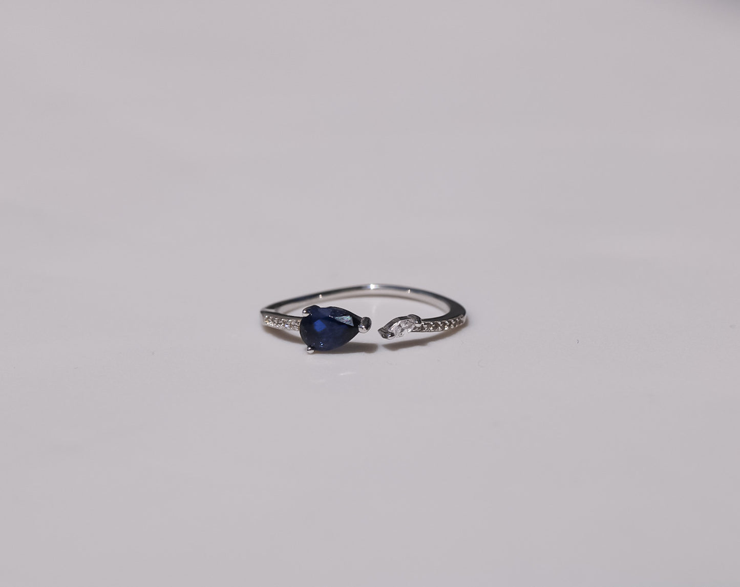 Drop Ring Blue (S925)