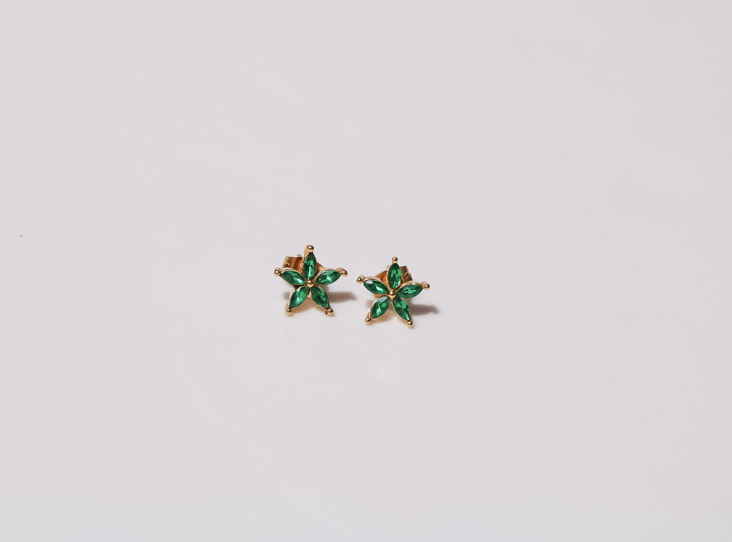 Flower Studs Green