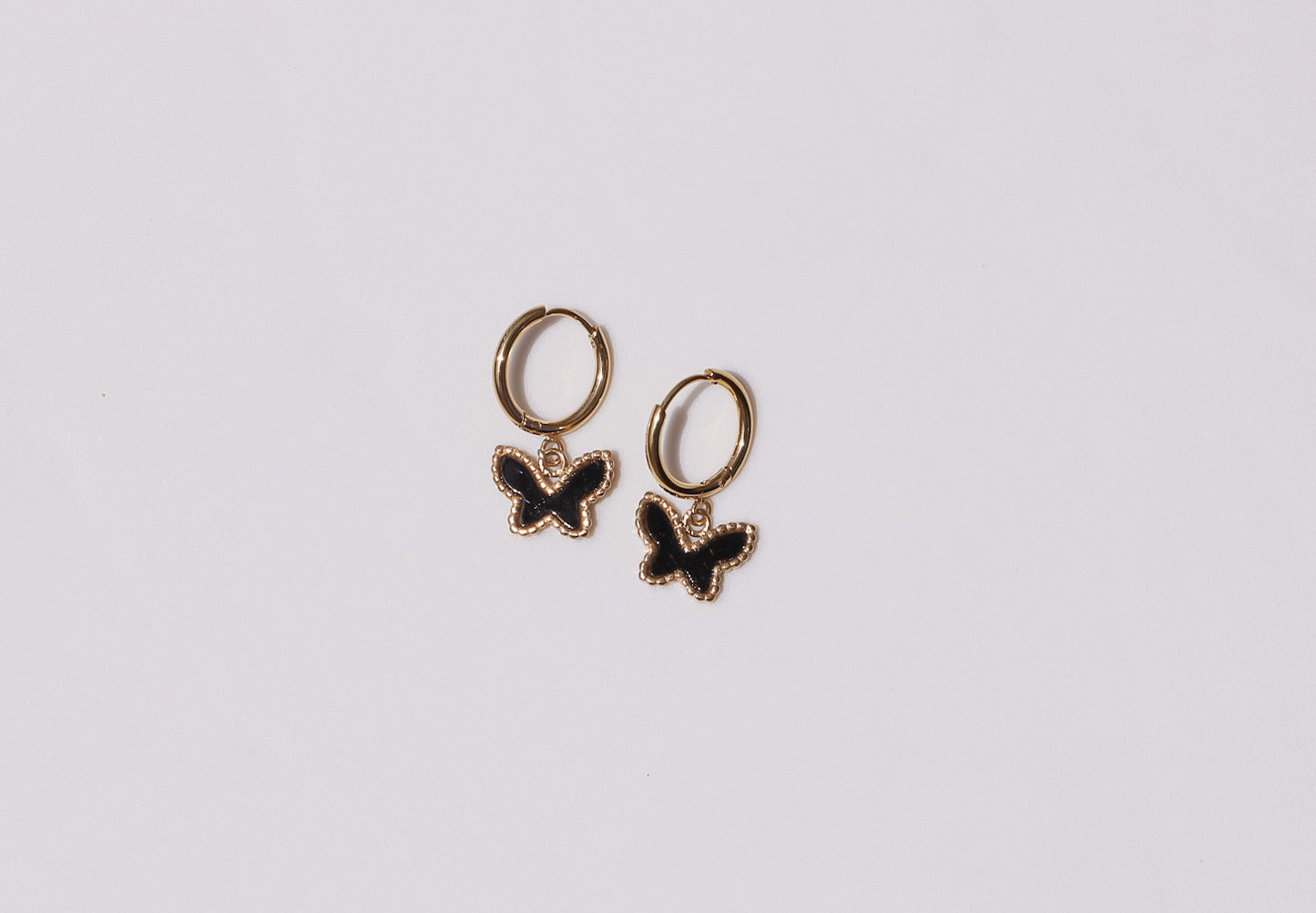 Butterfly Hoops Black