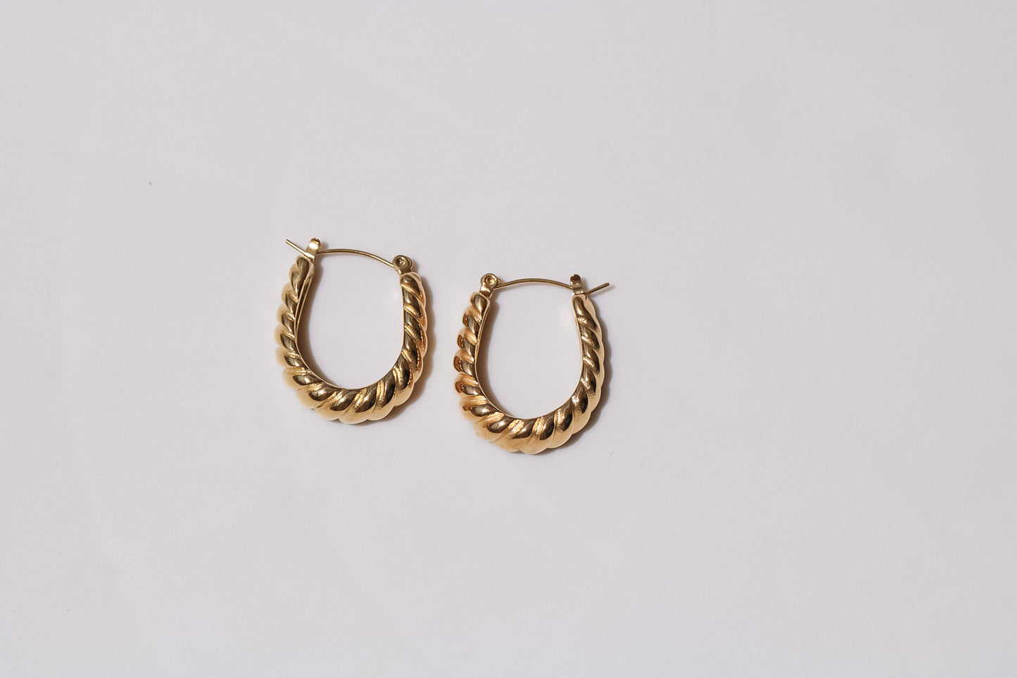 Chunky Twisted Hoops