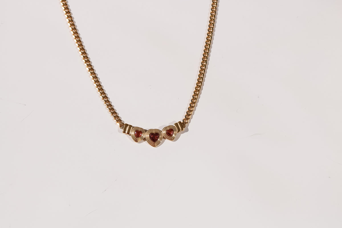 Triple Hearts Necklace