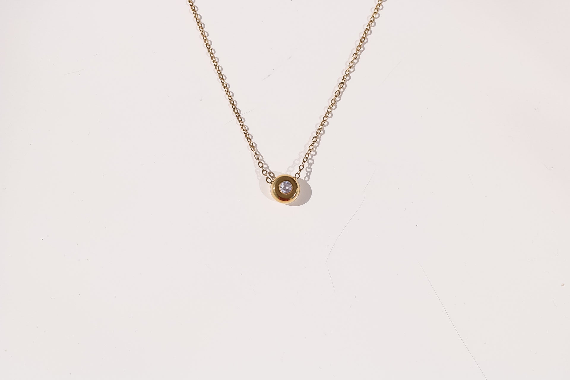 Single CZ Necklace