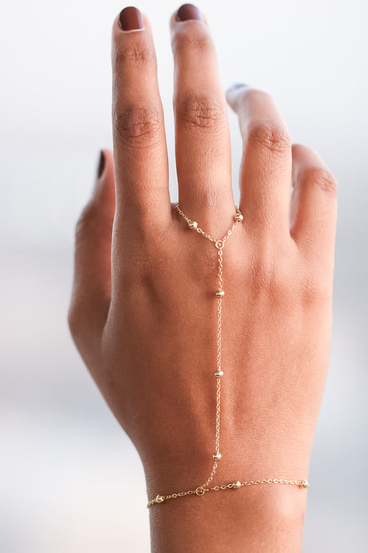 Beaded Hand Chain