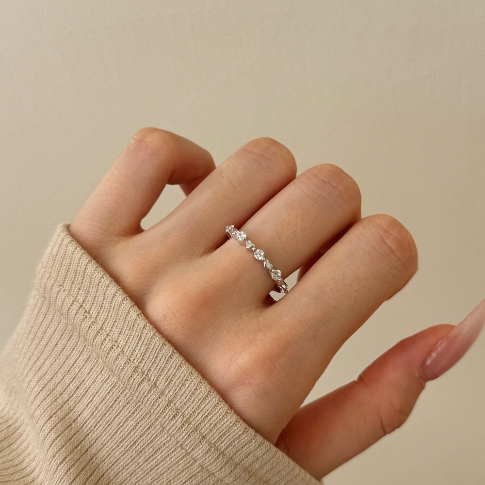 Heart Band Ring S925