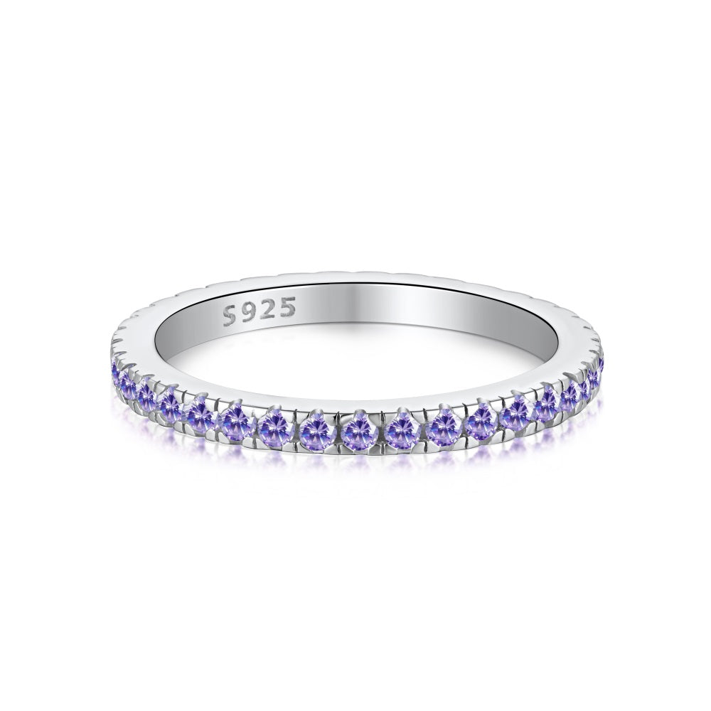 Purple Band Ring (S925)