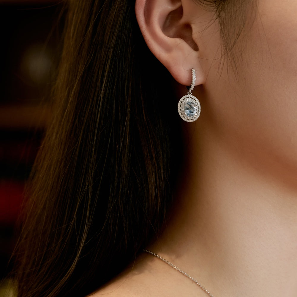 Vintage Ocean Blue Earrings