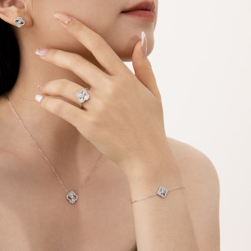 Studded Clover Bracelet