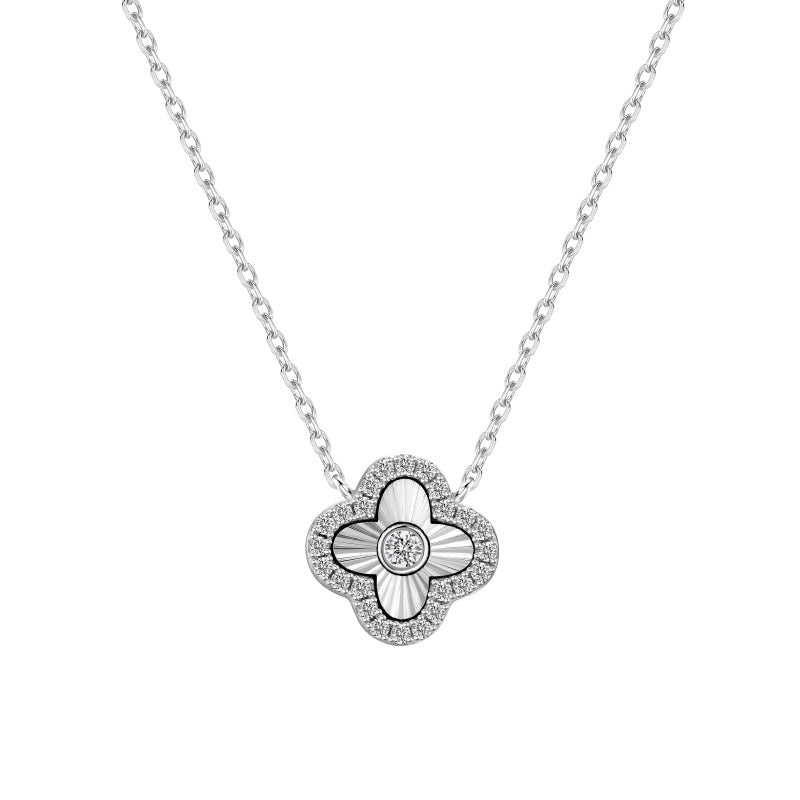 Studded Clover Necklace